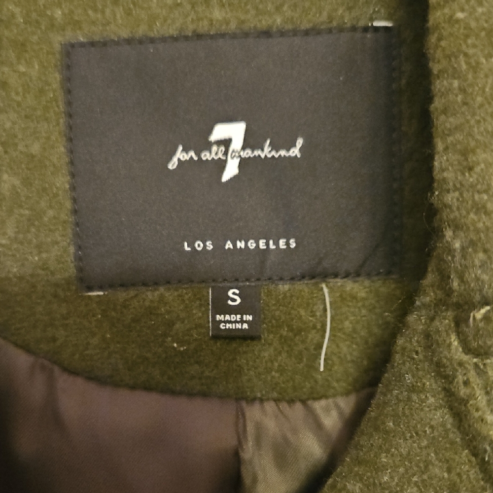 7 For All Mankind Olive Green Vest And/or Dress - Picture 2 of 4